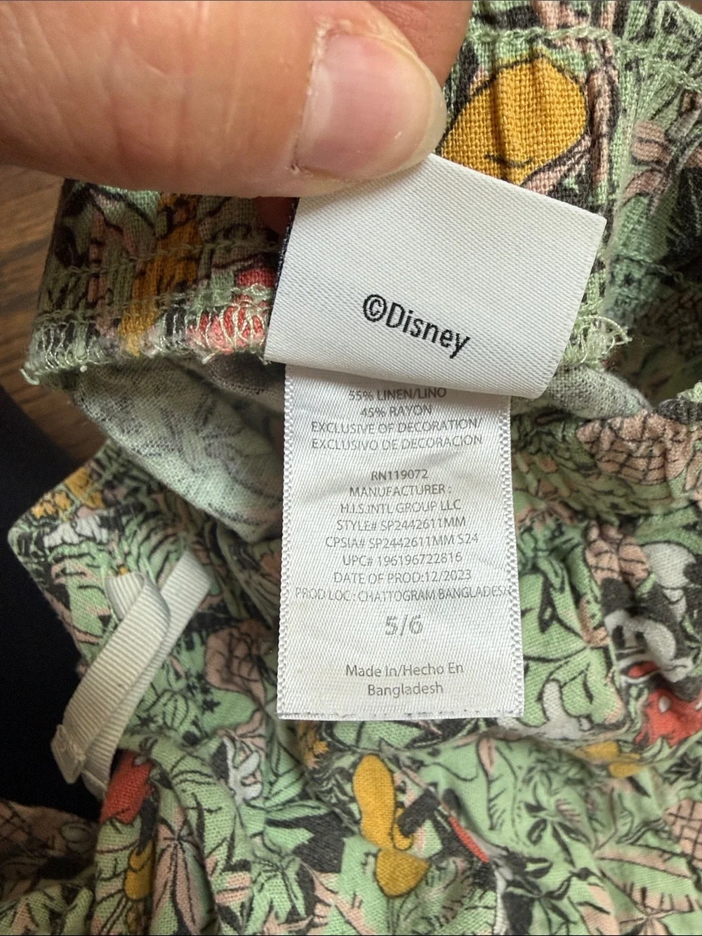 Disney Mickey Mouse Hawaiian Shorts size 5/6